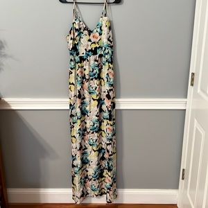 Parker size small long spaghetti strapped dress